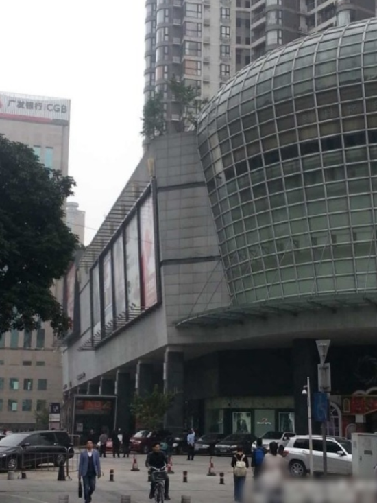 天降大樹插進(jìn)寶馬車 市民圍觀拍照(圖)